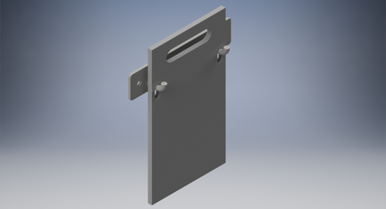 Picture of PVC Chamber Wall Mount Removable Plate (Small)