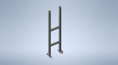 Picture of Galvanised Steel Stand (1200 x 300 x 150)