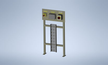 Picture of Polypropylene Stand with Isolator, Junction box and Emergency Stop