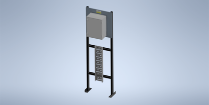 Picture of Galvanised Steel Stand With Schneider Enclosure (NSYPLM43)