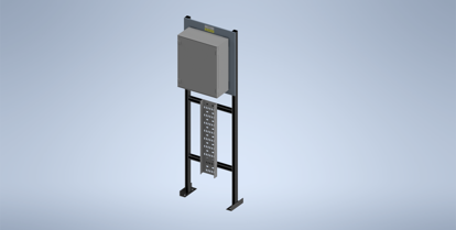 Picture of Galvanised Steel Stand with Schneider Enclosure (NSYPLM54)