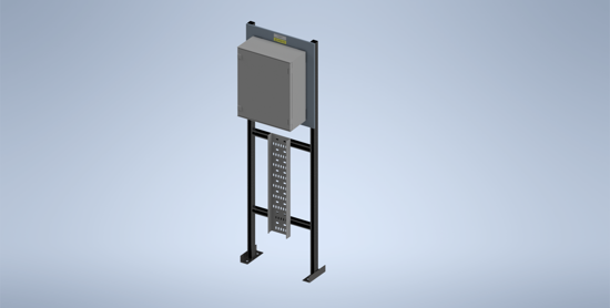 Picture of Galvanised Steel Stand with Schneider Enclosure (NSYPLM54)