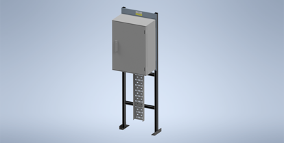 Picture of Galvanised Steel Stand with Schneider Enclosure (NSYPLM75)