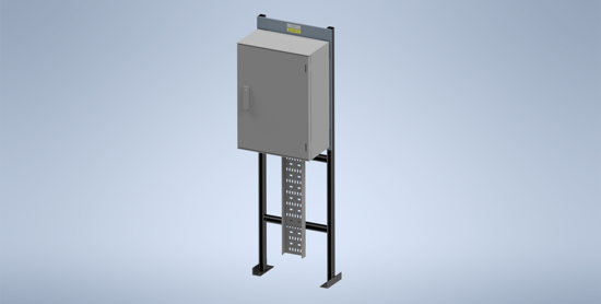 Picture of Galvanised Steel Stand with Schneider Enclosure (NSYPLM75)