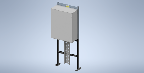 Picture of Galvanised Steel Stand with Schneider Enclosure (NSYPLM86)