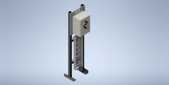 Picture of Galvanised Steel Stand with 16A Isolator and Emergency Stop