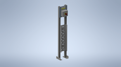 Picture of Galvanised Steel Stand with Emergency Stop  in Junction Box (125 x 125 x 100)