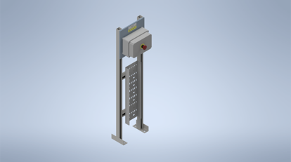 Picture of Galvanised Steel Stand with Emergency Stop in Junction Box (175 x 250 x 100)