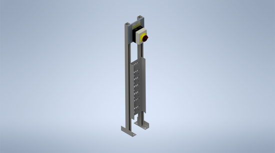 Picture of Galvanised Steel Stand with 32A Rotary Isolator