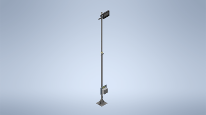 Picture of Bridges Galvanised Lighting Post with One 30W LED Floodlight